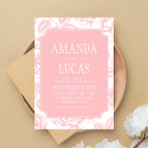 Elegante Boda Chinoiserie rosa Dusty