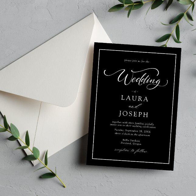 Invitación Elegante Boda clásico y elegante personalizado en  (Subido por el creador)