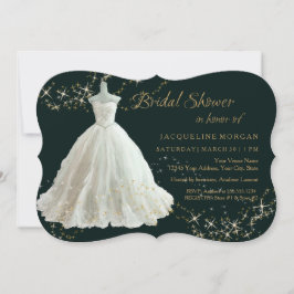 Invitación Elegante Boda Con Dorado De La Sparkle Bridal Duch