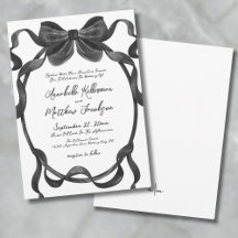 Elegante Boda con Lazo Negro