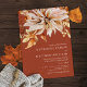Invitación Elegante Boda de acuarela otoño Flora Terracotta (Subido por el creador)