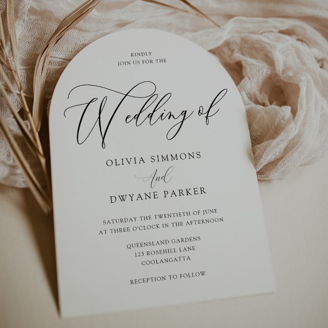 Invitación Elegante Boda de Arco Moderno, eterno (Subido por el creador)