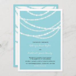 Invitación Elegante Boda de brillo de invierno 2in1 Invitació