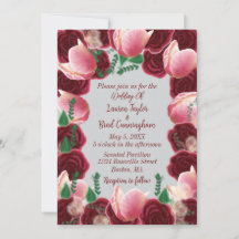 Elegante Boda de Burgundy y Rubor Rosa Smoke
