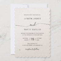 Elegante Boda de caligrafía de lujo refinado