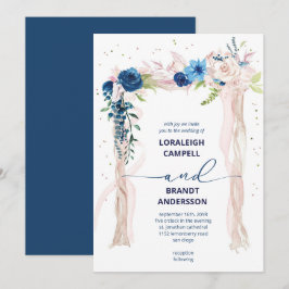 Invitación Elegante Boda de canopas florales