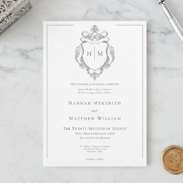 Invitación Elegante Boda de Chinoisería Negra con Pájaro y Es