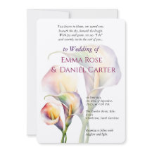 Elegante Boda de color romántico de Calla Lily