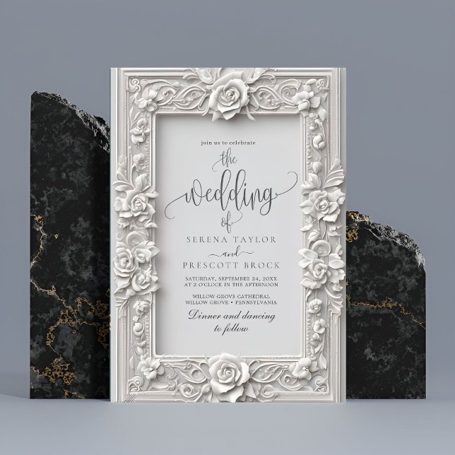Invitación Elegante Boda de cuadros Rosa Art Nouveau (Subido por el creador)