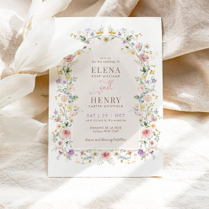 Invitación Elegante Boda de cuento de hadas salvajes de prima