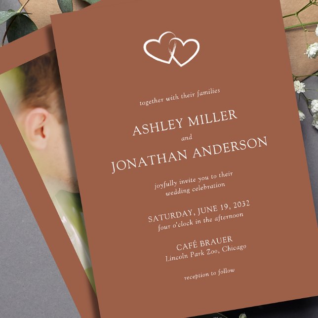 Invitación Elegante Boda de elementos sencillos y modernos (Subido por el creador)
