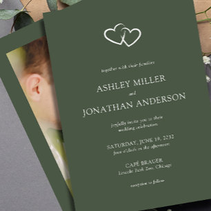 Invitación Elegante Boda de elementos sencillos y modernos