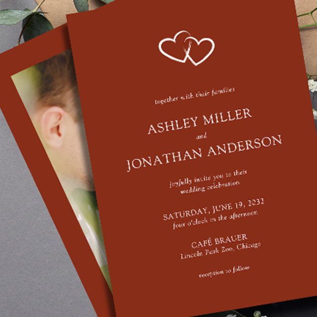 Invitación Elegante Boda de elementos sencillos y modernos (Subido por el creador)