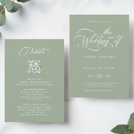 Invitación Elegante Boda de escritura de caracteres todo en u