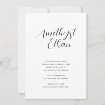 Elegante Boda de escritura moderna