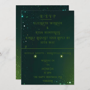 Invitación Elegante Boda de espuma