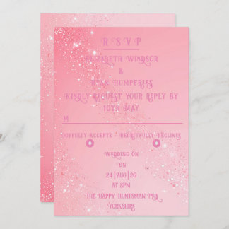 Invitación Elegante Boda de espuma