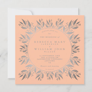 Invitación Elegante Boda de estilo botánico italiano