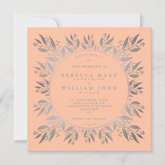 Invitación Elegante Boda de estilo botánico italiano