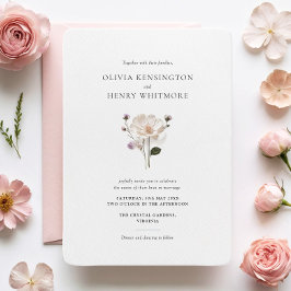 Invitación Elegante Boda de estilo de esquina redondeada de f