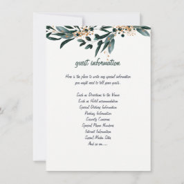 INVITACIÓN ELEGANTE BODA DE FLORES AZULES PROFUNDOS