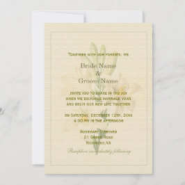 Invitación Elegante boda de flores de lirio de arte botánico