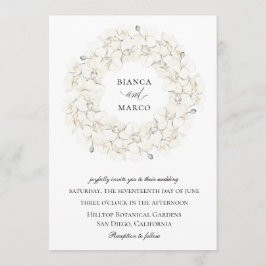 Invitación Elegante Boda de flores de orquídeas