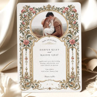 Elegante Boda de fotografía barroco floral dorada