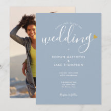 Elegante Boda de fotografía con guión azul turbule