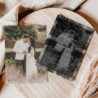 Elegante Boda de fotografía de borde dorado blanco