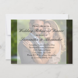 Invitación Elegante Boda de fotografía de Sheer Overlay