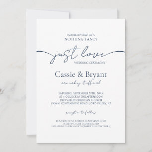 Invitación Elegante Boda de fotografía moderno azul de la Mar