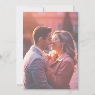 Invitación Elegante boda de fotografía rústico minimalista y
