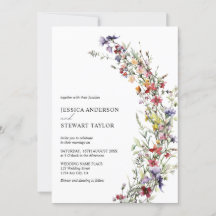 Elegante Boda de fotografías de acuarela de flores