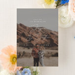 Invitación Elegante Boda de fotografías de escritura Minimali<br><div class="desc">Completamente personalizable,  esta sencilla y elegante invitación a la boda incluye fuentes elegantes con la foto en segundo plano. Hay una transparencia sobre tu foto para resaltar tu texto. En la parte trasera hay una foto adicional. Visita la colección para ver los elementos coincidentes y otros similares.</div>