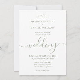 Invitación Elegante Boda de fotografías de estilo moderno ver