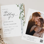 Invitación Elegante Boda de fotos de Birch Tree Boho<br><div class="desc">Celebra tu amor con nuestra elegante invitación a la boda del árbol de boho, donde el encanto rústico se une a la sofisticación vintage. Este exquisito diseño cuenta con un magnífico árbol de abedules pintado a mano, perfectamente complementado con un guión de caligrafía vintage que añade un toque de elegancia...</div>