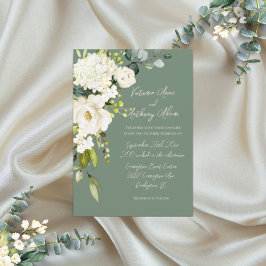 Invitación Elegante Boda de guiones de color de agua floral v