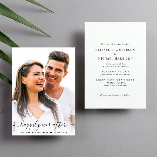 Invitación Elegante Boda de imágenes manuscritas