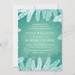 Invitación Elegante Boda de Invierno