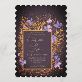 Invitación Elegante Boda de Invierno con Follaje Invernal