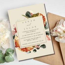 Invitación Elegante Boda de Jardín Floral