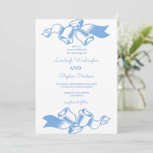 Invitación Elegante Boda de marco geométrico floral verde de  (Anverso de pie)