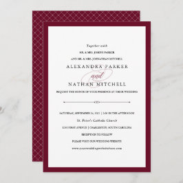 Invitación Elegante | Boda de Marsala