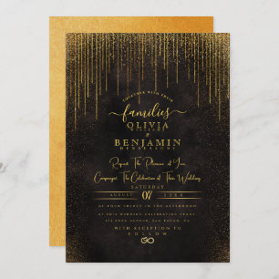 Invitación Elegante Boda de Moda de Relieve metalizado Purpur