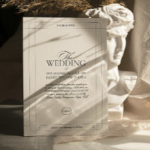 Elegante Boda de Monograma Clásico de Lujo Gris Cl