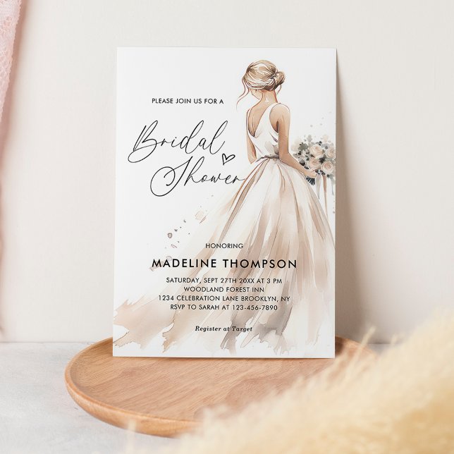 Invitación Elegante Boda de novia clásico ducha de novias (Subido por el creador)