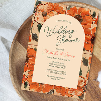 Invitación Elegante Boda de Oasis del Desierto Terracotta