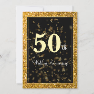 Invitación Elegante Boda de Oro 50 Aniversario
