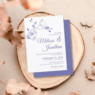 Invitación Elegante boda de orquídeas blancas y florales